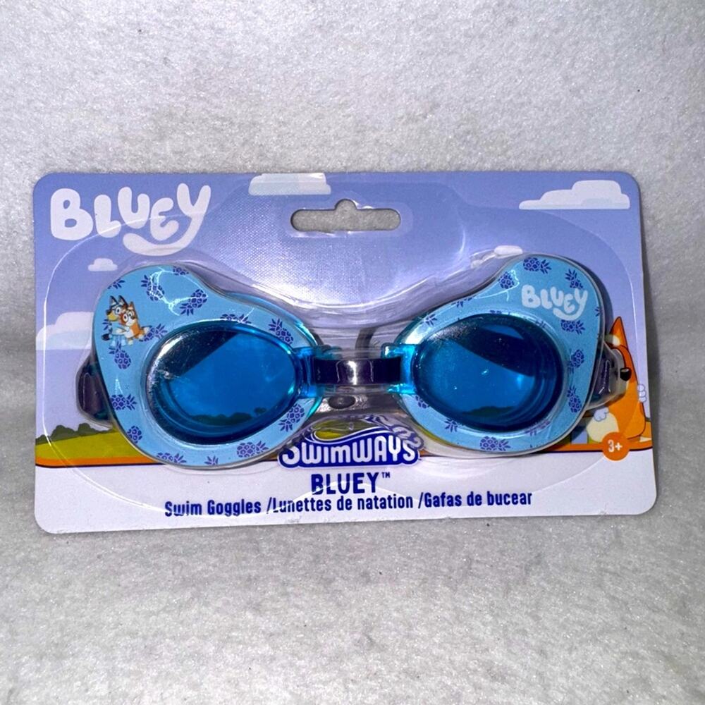 New Sealed Bluey Swimways Child’s Swim Goggles Swimming ages 3+